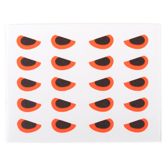 Angry Predator Eyes 8mm - Fluo Orange ryhmässä Koukut & Tarvikkeet / Perhonsidonta / Perhonsidontamateriaalit / Silmät @ Sportfiskeprylar.se (500002)