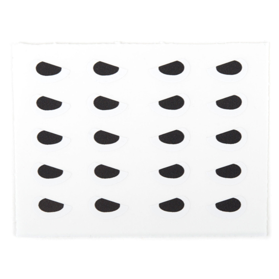 Angry Predator Eyes White 8mm ryhmässä Koukut & Tarvikkeet / Perhonsidonta / Perhonsidontamateriaalit / Silmät @ Sportfiskeprylar.se (500005)