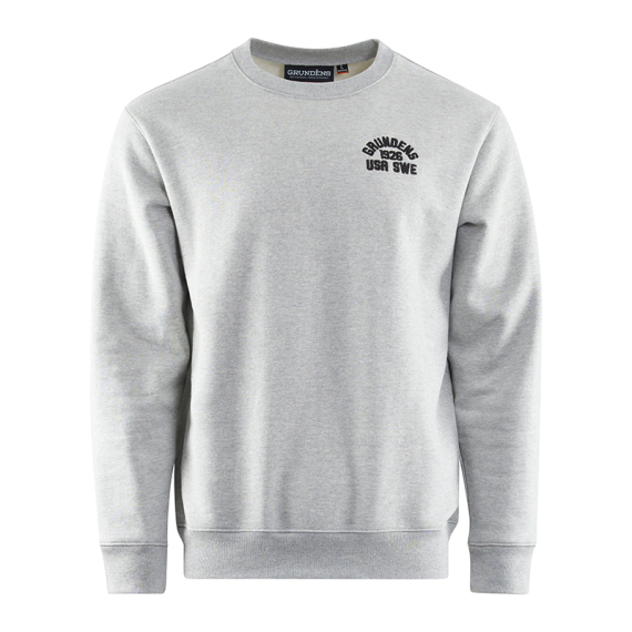 Grundéns 1926 Crew Sweatshirt Athletic Heather ryhmässä Vaatteet ja kengät / Vaatetus / Villapaidat / Paidat @ Sportfiskeprylar.se (50012-033-0014r)