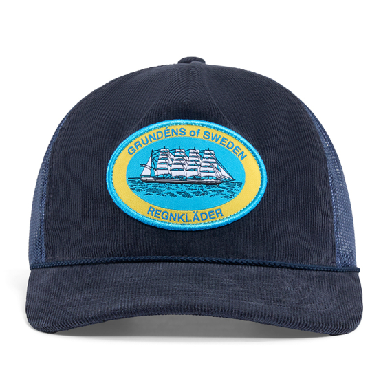 Grundéns Cord Trucker Navy ryhmässä Vaatteet ja kengät / Lippalakit ja päähineet / Lippikset / Trucker lippikset @ Sportfiskeprylar.se (50183-410-0001)