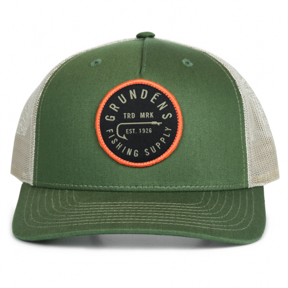 Grundéns Hook Trucker FP Army Olive/Tan ryhmässä Vaatteet ja kengät / Lippalakit ja päähineet / Lippikset / Trucker lippikset @ Sportfiskeprylar.se (50260-305-0001)