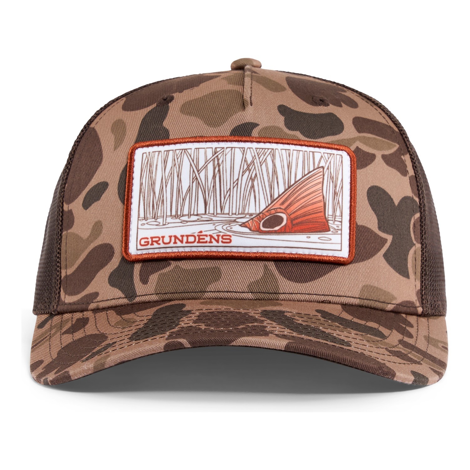 Grundéns Redfish Trucker FP Duck Camo ryhmässä Vaatteet ja kengät / Lippalakit ja päähineet / Lippikset / Trucker lippikset @ Sportfiskeprylar.se (50272-927-0001)