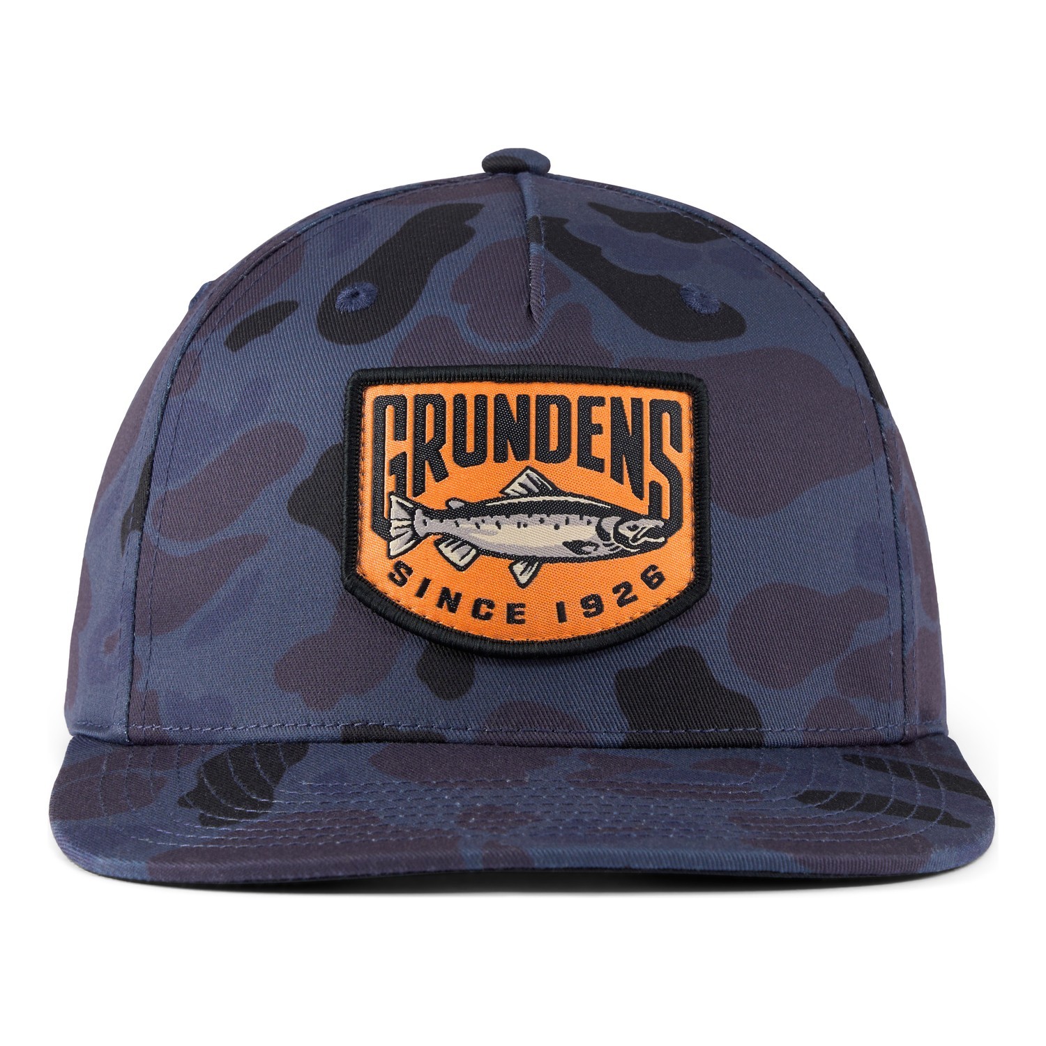 Grundéns King Trucker Admiral Navy Camo ryhmässä Vaatteet ja kengät / Lippalakit ja päähineet / Lippikset / Trucker lippikset @ Sportfiskeprylar.se (50372-495-0001)