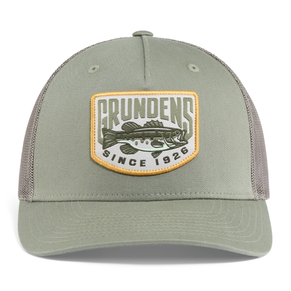 Grundéns Bass Patch Trucker Cap Loden ryhmässä Vaatteet ja kengät / Lippalakit ja päähineet / Lippikset / Trucker lippikset @ Sportfiskeprylar.se (50397-353-0001)