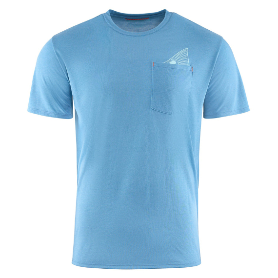 Grundéns Species Pocket Tee Captain\'s Blue Heather ryhmässä Vaatteet ja kengät / Vaatetus / T-paidat @ Sportfiskeprylar.se (50478-497-0013r)