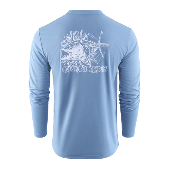 Grundéns Tuna Torpedo LS Tech Tee Captain\'s Blue ryhmässä Vaatteet ja kengät / Vaatetus / T-paidat @ Sportfiskeprylar.se (50486-494-0014r)