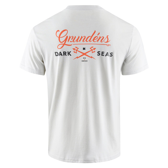 Grundéns Dark Seas X Grundens Common Bond SS T-Shirt Oyster ryhmässä Vaatteet ja kengät / Vaatetus / T-paidat @ Sportfiskeprylar.se (50498-048-0013r)