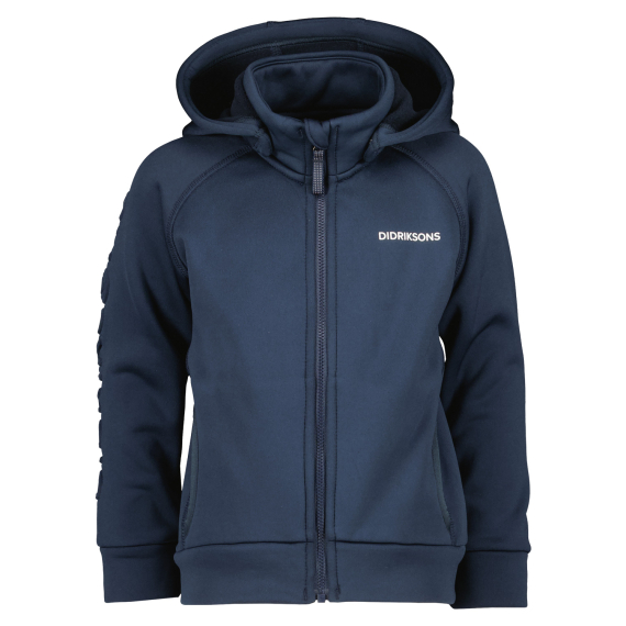 Didriksons Corin Kids Full-Zip Navy ryhmässä Vaatteet ja kengät / Vaatetus / Villapaidat / Hupparit @ Sportfiskeprylar.se (505003039090r)