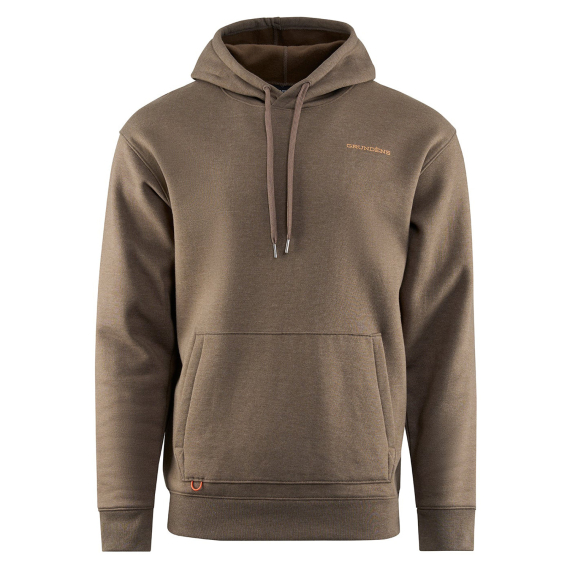 Grundéns Displacement DWR Hoodie Anchor Otter Heather ryhmässä Vaatteet ja kengät / Vaatetus / Villapaidat / Hupparit @ Sportfiskeprylar.se (50506-243-0013r)