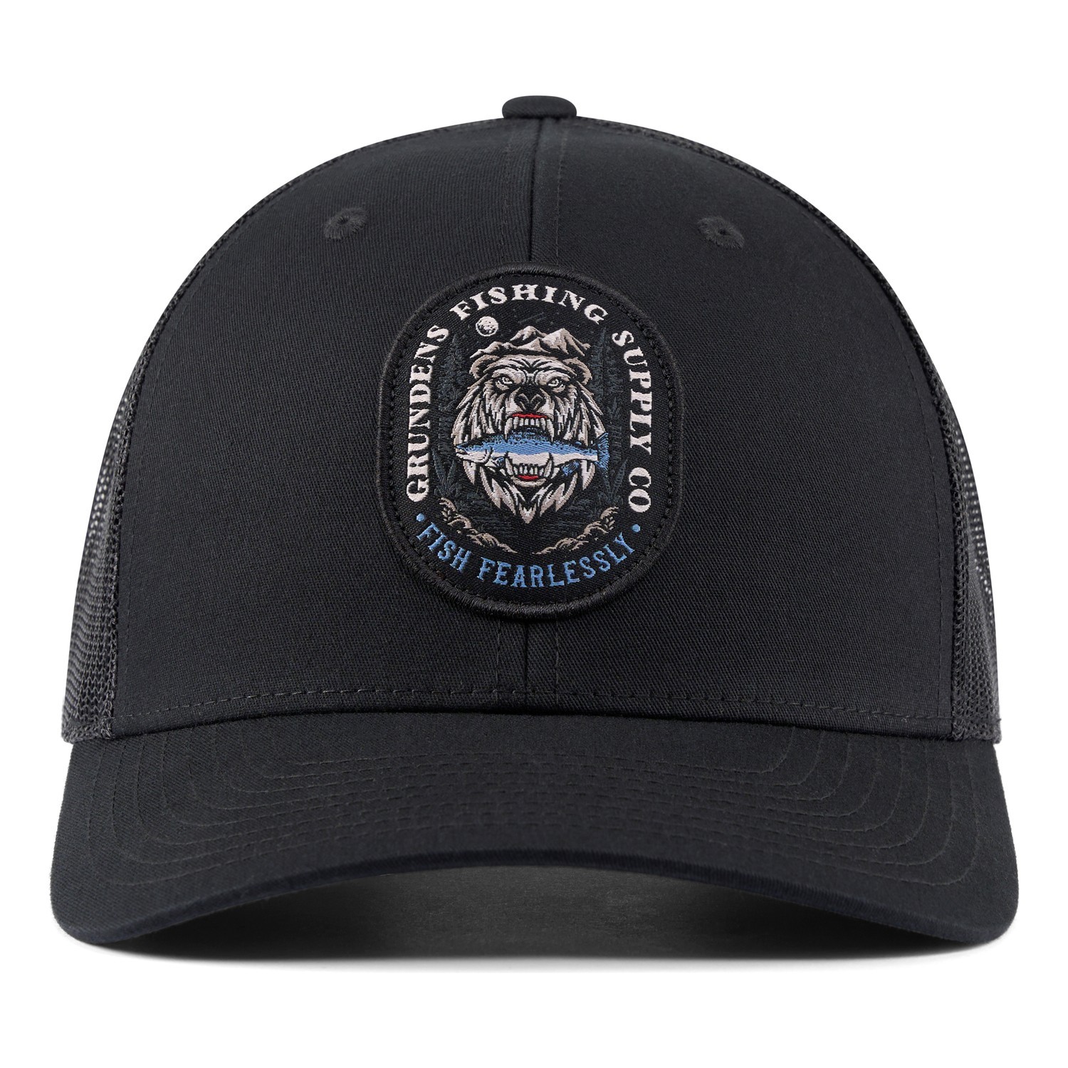 Grundéns Bear Essentials Trucker Black ryhmässä Vaatteet ja kengät / Lippalakit ja päähineet / Lippikset / Trucker lippikset @ Sportfiskeprylar.se (50510-001-0001)