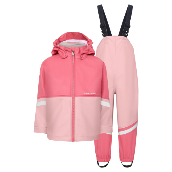 Didriksons Waterman Kids Set Soft Pink ryhmässä Vaatteet ja kengät / Vaatetus / Kalastusasut @ Sportfiskeprylar.se (505585801090r)