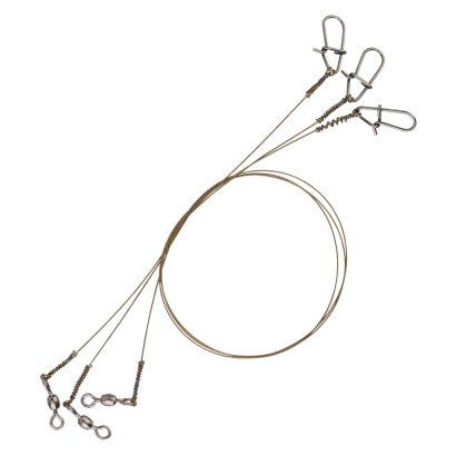 Savage Gear Raw49 Uncoated Trace 20cm 0.27mm 7kg Swivel/Needle Snap 3 ryhmässä Koukut & Tarvikkeet / perukkeet & perukemateriaalit @ Sportfiskeprylar.se (54866)