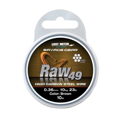 Savage Gear Raw49 Uncoated Brown 10m ryhmässä Koukut & Tarvikkeet / perukkeet & perukemateriaalit / Perukemateriaalit / Siimat @ Sportfiskeprylar.se (54894r)