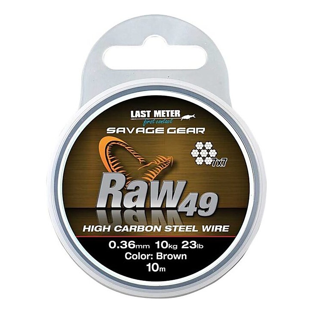 Savage Gear Raw49 Uncoated Brown 10m ryhmässä Koukut & Tarvikkeet / perukkeet & perukemateriaalit / Perukemateriaalit / Siimat @ Sportfiskeprylar.se (54894r)