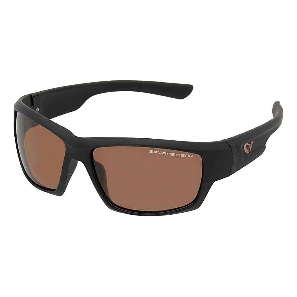 Savage Gear Shades Floating Polarized Sunglasses - Amber (Sun And Clouds) ryhmässä Vaatteet ja kengät / Silmälasit / Polarisoidut aurinkolasit @ Sportfiskeprylar.se (57573)