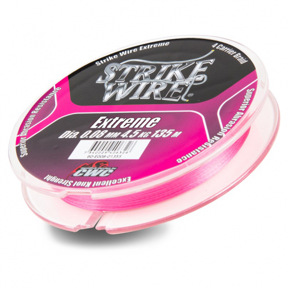 Strike Wire Vertical 0,15mm/11kg -135m, H-V Pink ryhmässä Siimat / Kuitusiimat @ Sportfiskeprylar.se (60-E015-01355)