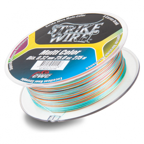 Strike Wire Multi Color X8. 0,32mm/25kg - 275m ryhmässä Siimat / Kuitusiimat @ Sportfiskeprylar.se (60-M032-02756)
