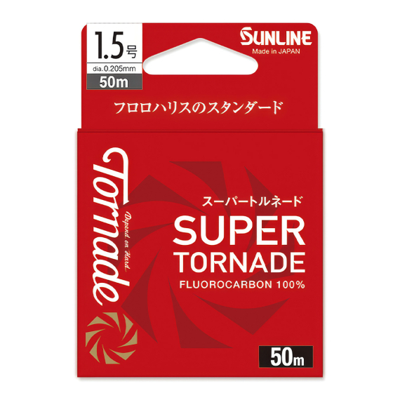 Sunline Super Tornade Clear 50m ryhmässä Siimat / Fluorocarbon-siimat @ Sportfiskeprylar.se (60075550r)