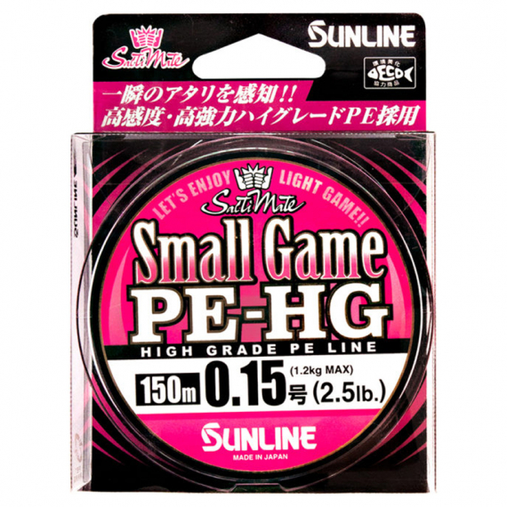 Sunline Small Game PE HG 150m Pink ryhmässä Siimat / Kuitusiimat @ Sportfiskeprylar.se (60092356r)