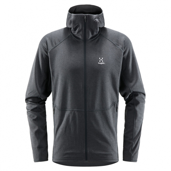 Haglöfs Skuta Hood Men Magnetite ryhmässä Vaatteet ja kengät / Vaatetus / Villapaidat / Hupparit @ Sportfiskeprylar.se (6050712AT020r)