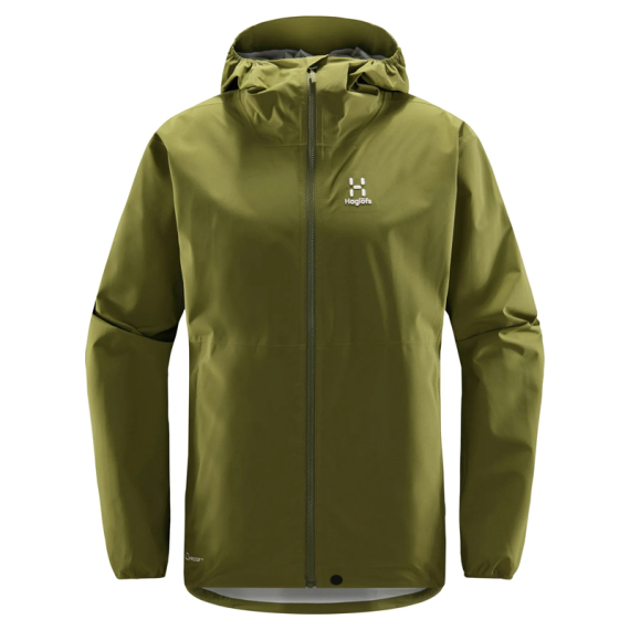 Haglöfs Sparv Proof Jacket Men Olive Green ryhmässä Vaatteet ja kengät / Vaatetus / Takit / Kuoritakit @ Sportfiskeprylar.se (6060494VY020r)
