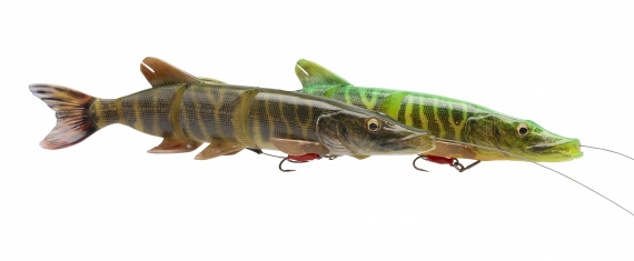 Savage Gear 4D Line Thru Pike 25cm 110g Slow Sink ryhmässä Vieheet / Swimbaits / Pehmeä swimbaitit @ Sportfiskeprylar.se (61789r)