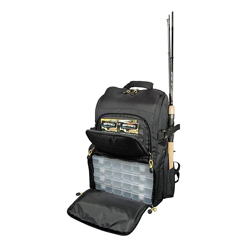 Spro Back Pack incl. 4 boxes ryhmässä Kalastusmenetelmät / Talvikalastus / Säilytys / Reput @ Sportfiskeprylar.se (6203500)