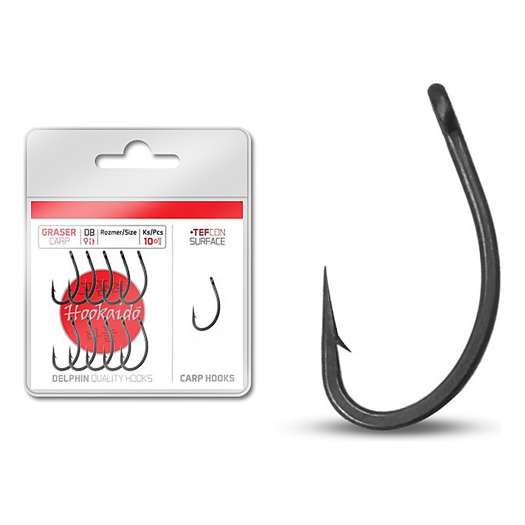 Delphin Hooks HKD Graser Tefcon 10+1-pack ryhmässä Koukut & Tarvikkeet / Koukut / Specimen-koukut @ Sportfiskeprylar.se (622715004r)