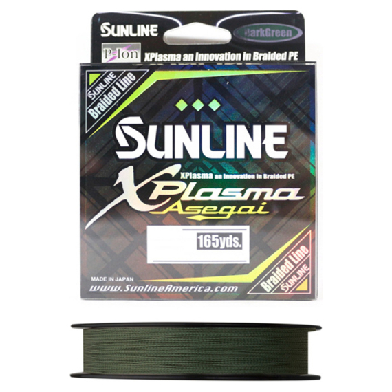 Sunline XPlasma Asegai Dark Green 150m ryhmässä Siimat / Kuitusiimat @ Sportfiskeprylar.se (63043250r)