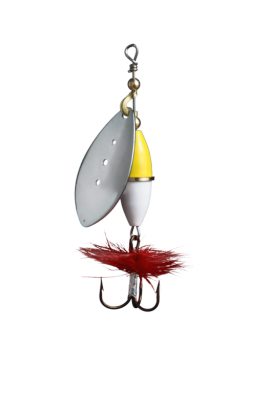 Wipp Spinnare 3 g Silver Gul/Vit ryhmässä Vieheet / Spinnerit / Inlinespinnare @ Sportfiskeprylar.se (6440-18)