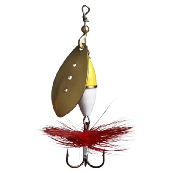 Wipp Spinnare 10 g Gold Yellow/White ryhmässä Vieheet / Spinnerit / Inlinespinnare @ Sportfiskeprylar.se (6443-28)
