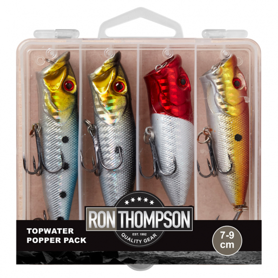 DAM/R.T Topwater Popper Pack Inc. Box 7-9cm ryhmässä Uistimet / vieheet / Popperit @ Sportfiskeprylar.se (65413)