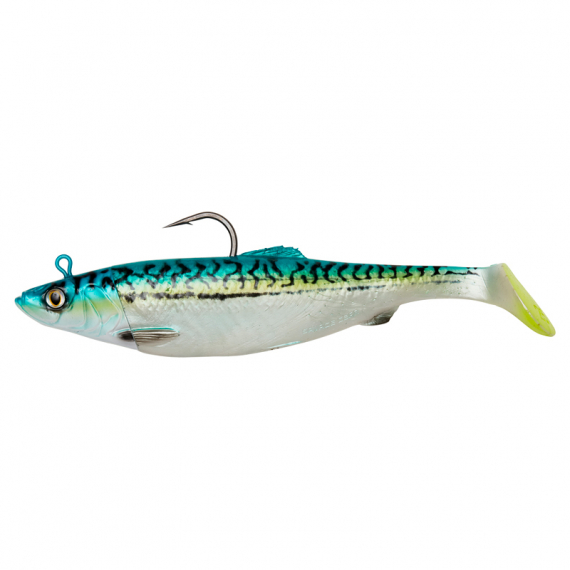 Savage Gear 4D Herring Big Shad 32cm, 560g 1+1pcs - Green Mackerel ryhmässä Vieheet / Merikalastussyötit / Merikalastus softbaits @ Sportfiskeprylar.se (71908)