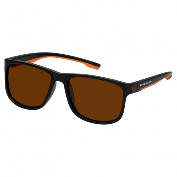 Savage Gear Savage1 Polarized Sunglasses - Brown ryhmässä Vaatteet ja kengät / Silmälasit / Polarisoidut aurinkolasit @ Sportfiskeprylar.se (72246)