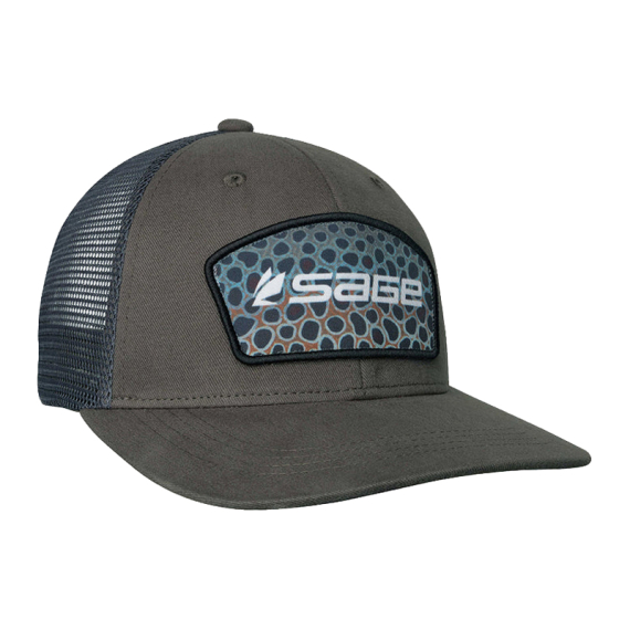 Sage Patch Trucker Green - Brown Trout One Size ryhmässä Vaatteet ja kengät / Lippalakit ja päähineet / Lippikset / Trucker lippikset @ Sportfiskeprylar.se (7248-402-OS)