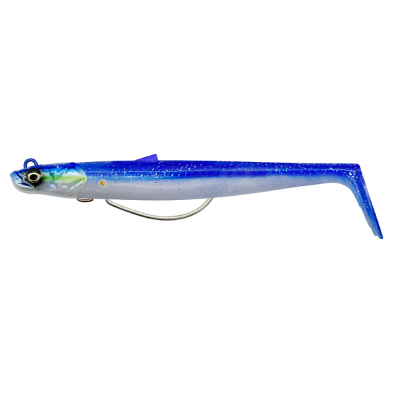 Savage Gear Sandeel V2 Weedless 11.5cm 22g Sinking 2+1 - Blue Pearl Silver ryhmässä Vieheet / Jigit ja keinosyötit / Ahven- ja kuhajigit @ Sportfiskeprylar.se (72515)