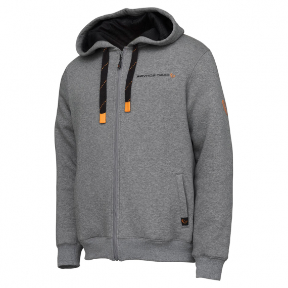 Savage Gear Classic Zip Hoodie, Grey Melange ryhmässä Vaatteet ja kengät / Vaatetus / Villapaidat / Hupparit @ Sportfiskeprylar.se (73692r)