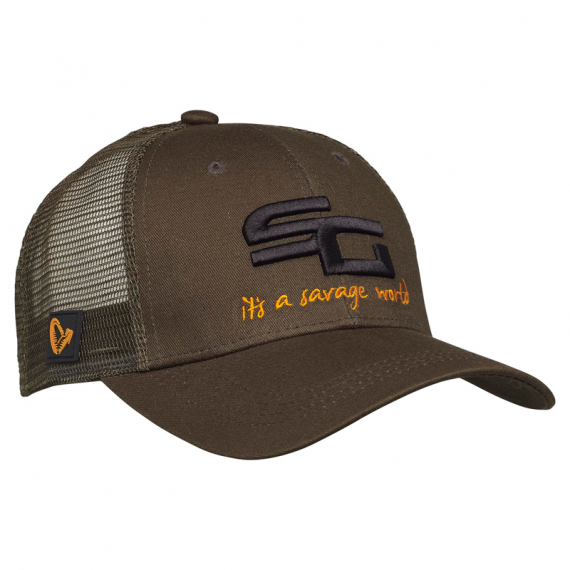 Savage Gear SG4 Cap, Olive Green ryhmässä Vaatteet ja kengät / Lippikset ja päähineet / Lippikset / Trucker lippikset @ Sportfiskeprylar.se (73711)