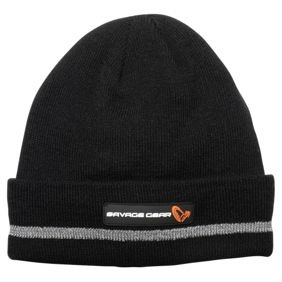 Savage Gear Reflex Beanie, Black/Reflex ryhmässä Vaatteet ja kengät / Lippalakit ja päähineet / Lakit & pipot @ Sportfiskeprylar.se (73740)