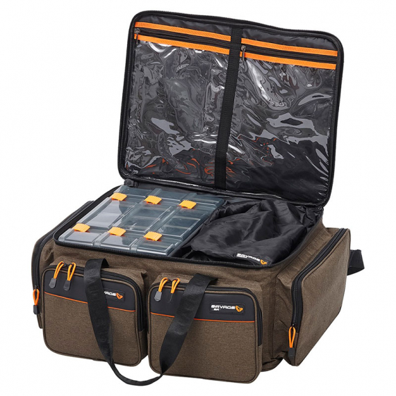 Savage Gear System Box Bag XL 3 Boxes 25x67x46cm 59L ryhmässä Säilytys / Kalastuslaukut / Viehelaukut @ Sportfiskeprylar.se (74244)