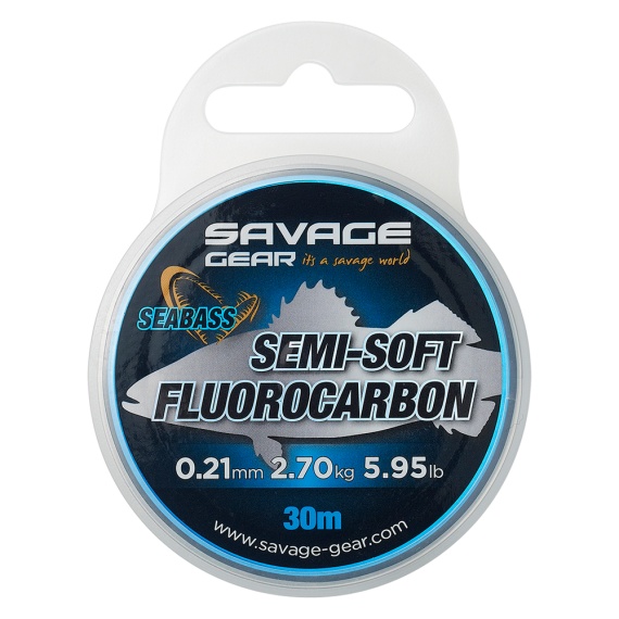 Savage Gear Semi-Soft Fluorocarbon 30m Clear ryhmässä Koukut & Tarvikkeet / perukkeet & perukemateriaalit / Perukemateriaalit / Perukemateriaali Fluorcarbon @ Sportfiskeprylar.se (74484r)