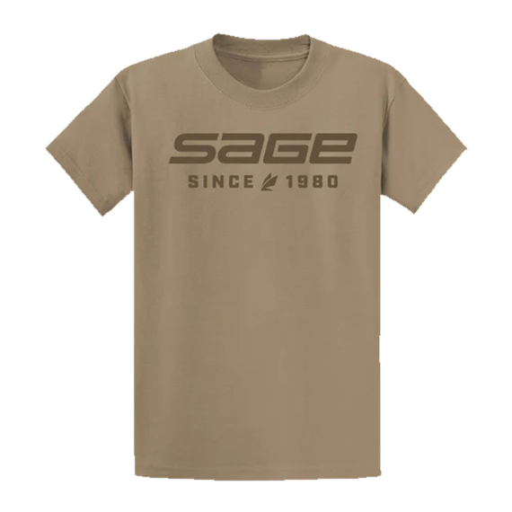 Sage Since 1980 T-shirt Sand ryhmässä Vaatteet ja kengät / Vaatetus / T-paidat @ Sportfiskeprylar.se (7474-02r)