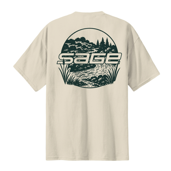 Sage Creekside T-shirt Natural ryhmässä Vaatteet ja kengät / Vaatetus / T-paidat @ Sportfiskeprylar.se (7477-02r)