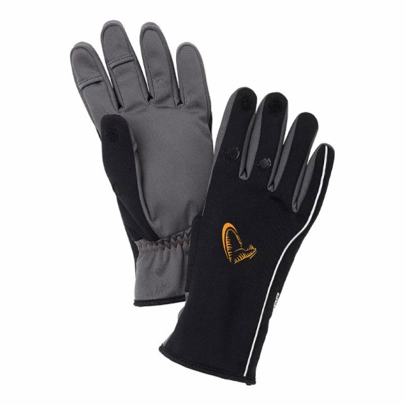 Savage Gear Softshell Winter Glove Black ryhmässä Vaatteet ja kengät / Vaatetus / Käsineet @ Sportfiskeprylar.se (76605r)