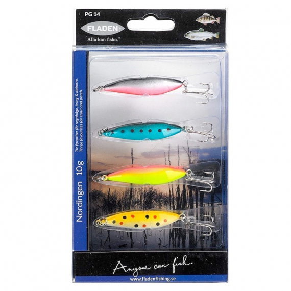 Fladen Nordingen 10g 4pcs ryhmässä Vieheet / Viehesarjat / Viehesarjat taimen- & putnakekalastus @ Sportfiskeprylar.se (7671)
