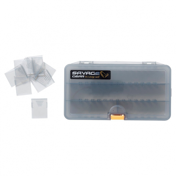 Savage Gear Lurebox 4B Smoke 21.4x11.8x4.5cm ryhmässä Säilytys / Rasiat ja laatikot / Viehelaatikot @ Sportfiskeprylar.se (76774)
