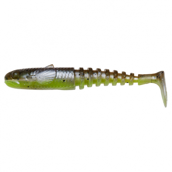 Savage Gear Gobster Shad 11.5cm 16g (5pcs) - Green Pearl Yellow ryhmässä Vieheet / Jigit ja keinosyötit / Ahven- ja kuhajigit @ Sportfiskeprylar.se (76947)