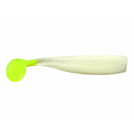 Shaker Shad, 8cm, Glow/ Chartreuse Tail - 8pack ryhmässä Uistimet / vieheet @ Sportfiskeprylar.se (78-SH325-175)