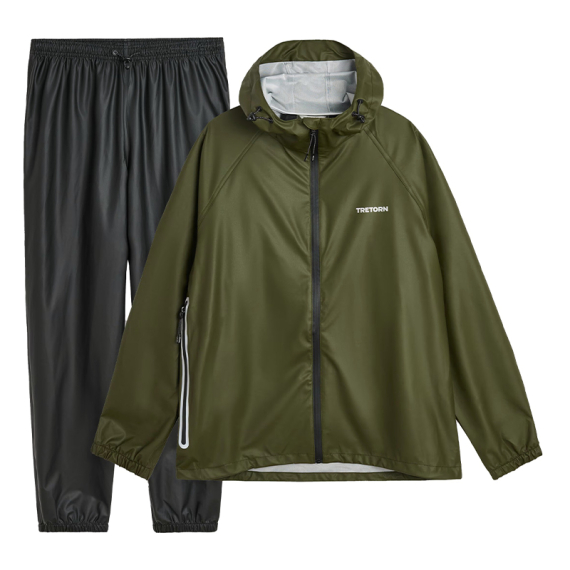 Tretorn Packable Rainbreaker Set, Forest Green ryhmässä Vaatteet ja kengät / Vaatetus / Kalastusasut @ Sportfiskeprylar.se (800655502Sr)