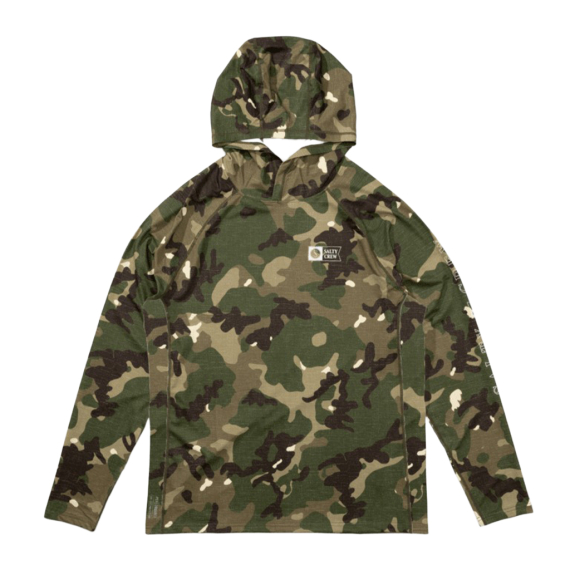 Salty Crew Apex Perforated Hood Camo ryhmässä Vaatteet ja kengät / UV-vaatteet @ Sportfiskeprylar.se (804046543664r)